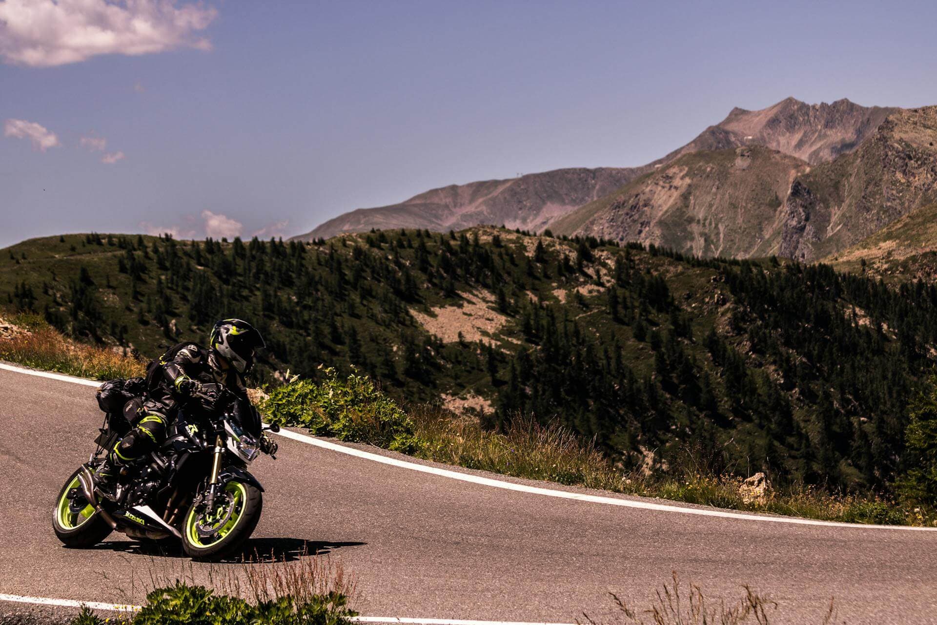 moto na estrada em urubici