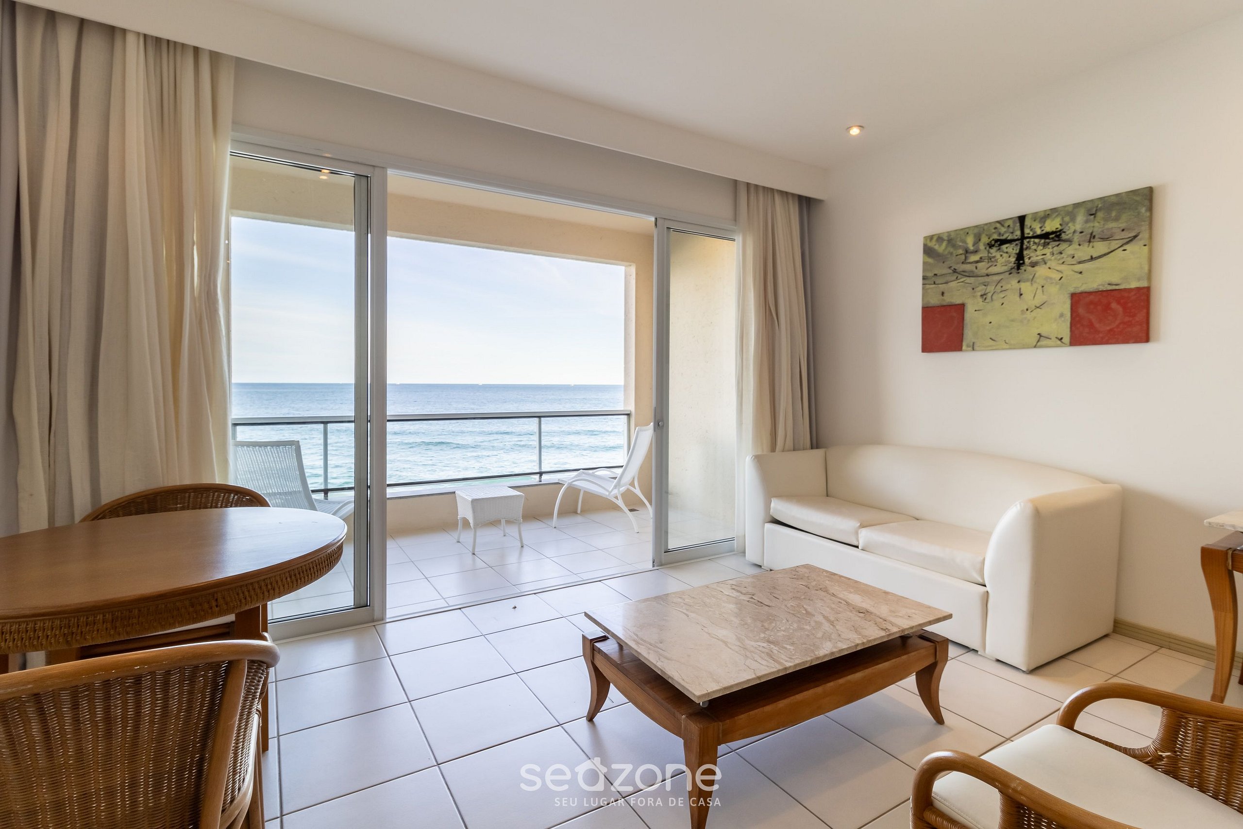 Flat vista mar dentro de resort de luxo STO2206 | Seazone reservas