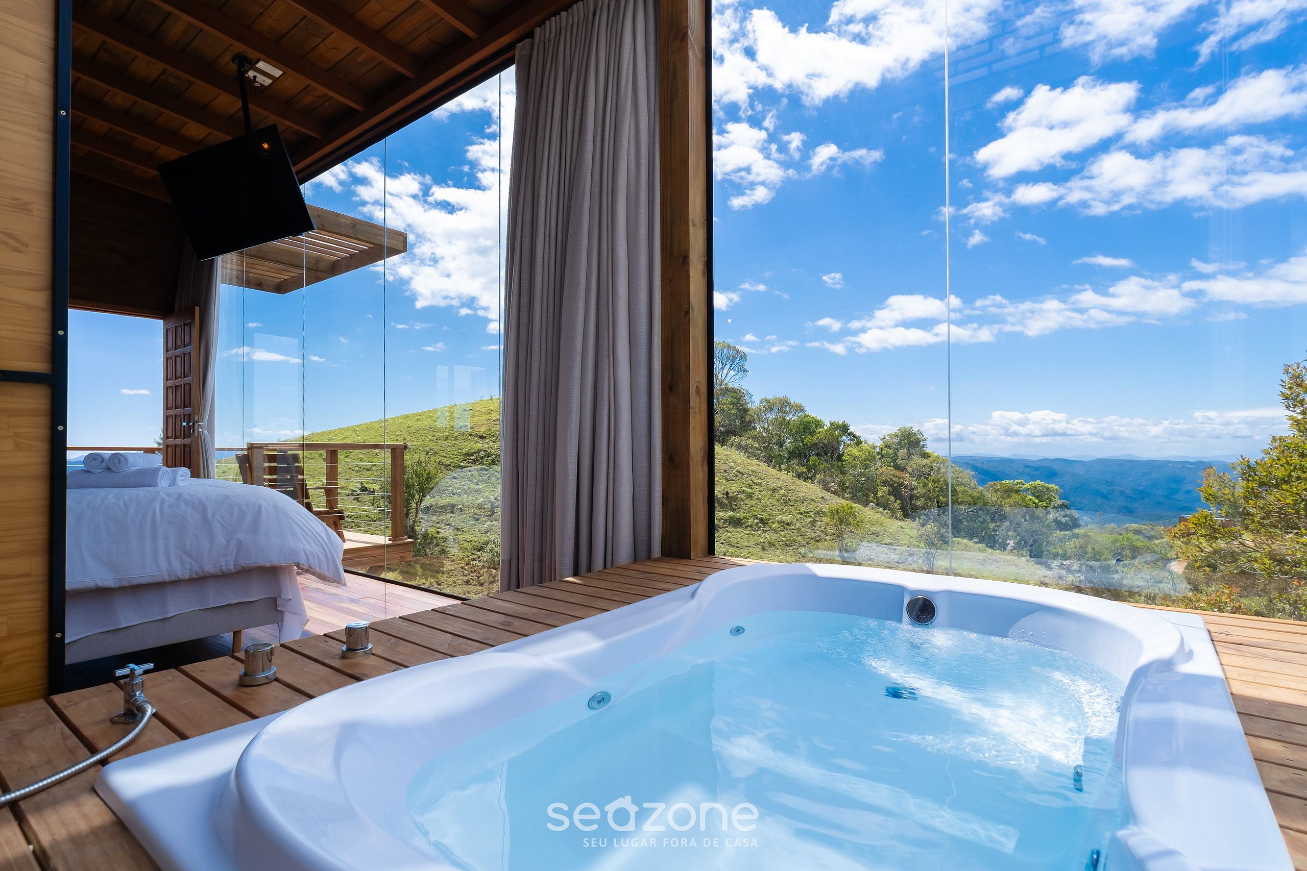 Cabana c/ jacuzzi prox. de Florianópolis VST026 | Seazone reservas