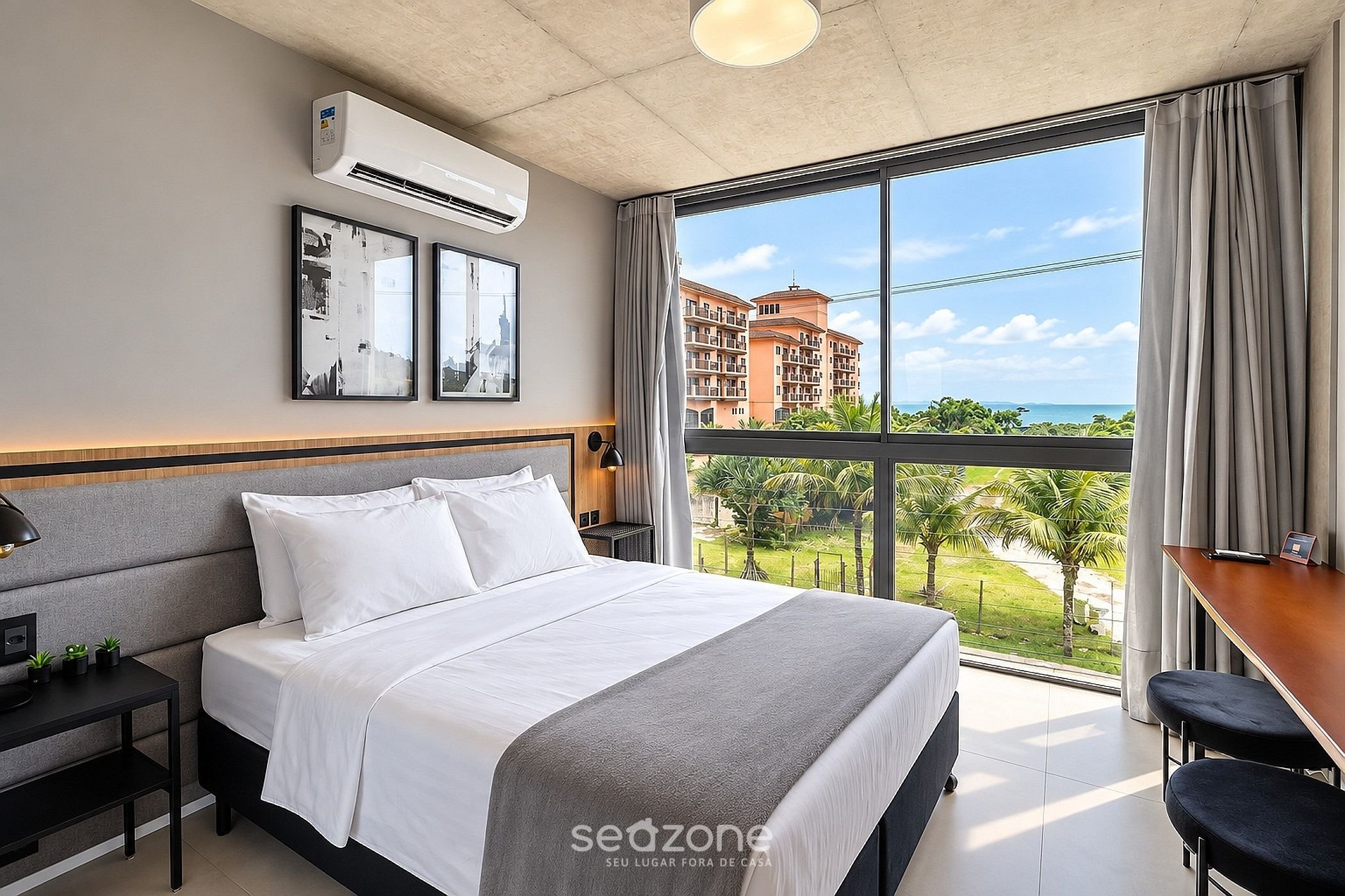 Quarto com vista no Jurerê Spot